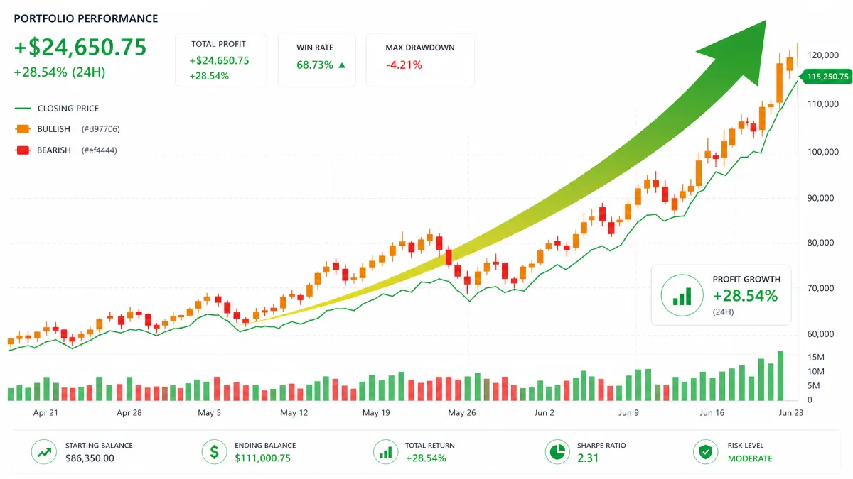 Aviora Invest — grafico di crescita dei profitti